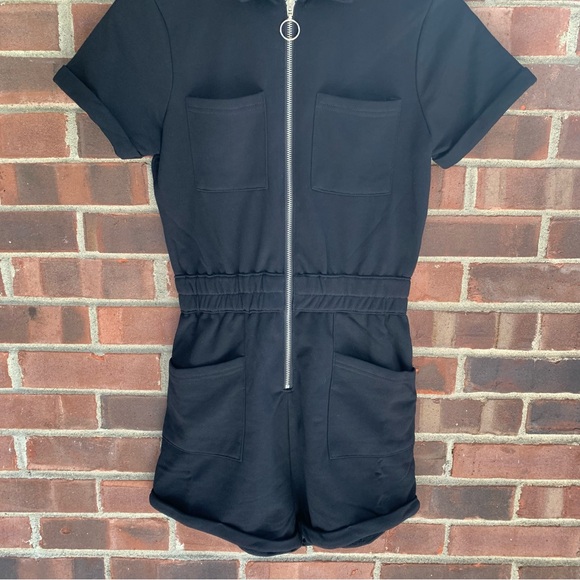 Ava And Ever Black Romper Short Sleeve UK Size 8 US 4 NEW - Picture 3 of 9